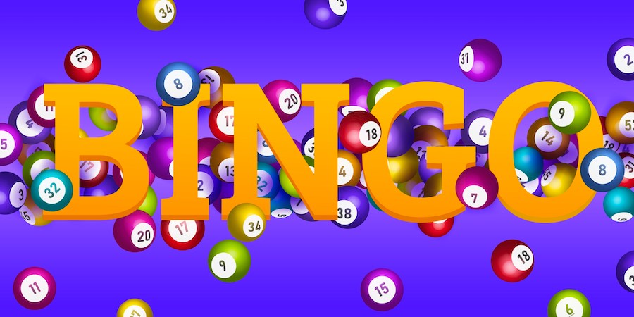 Bile de joc de loto Bingo și cărți de loterie cu numere norocoase